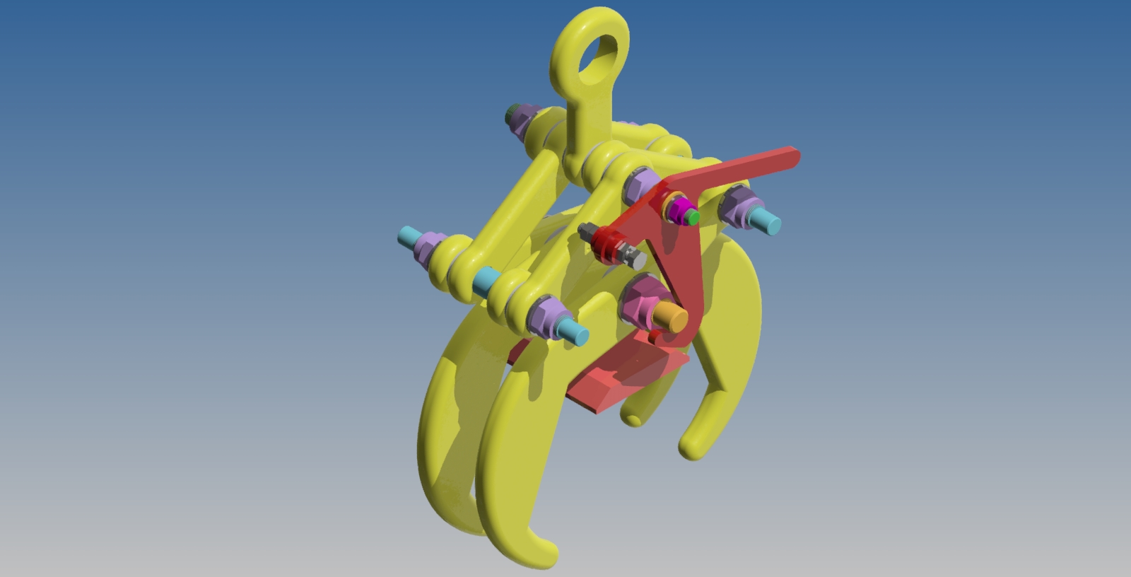 AUTOMATIC TENACIOUS夹爪机构3D数模图纸 STP格式